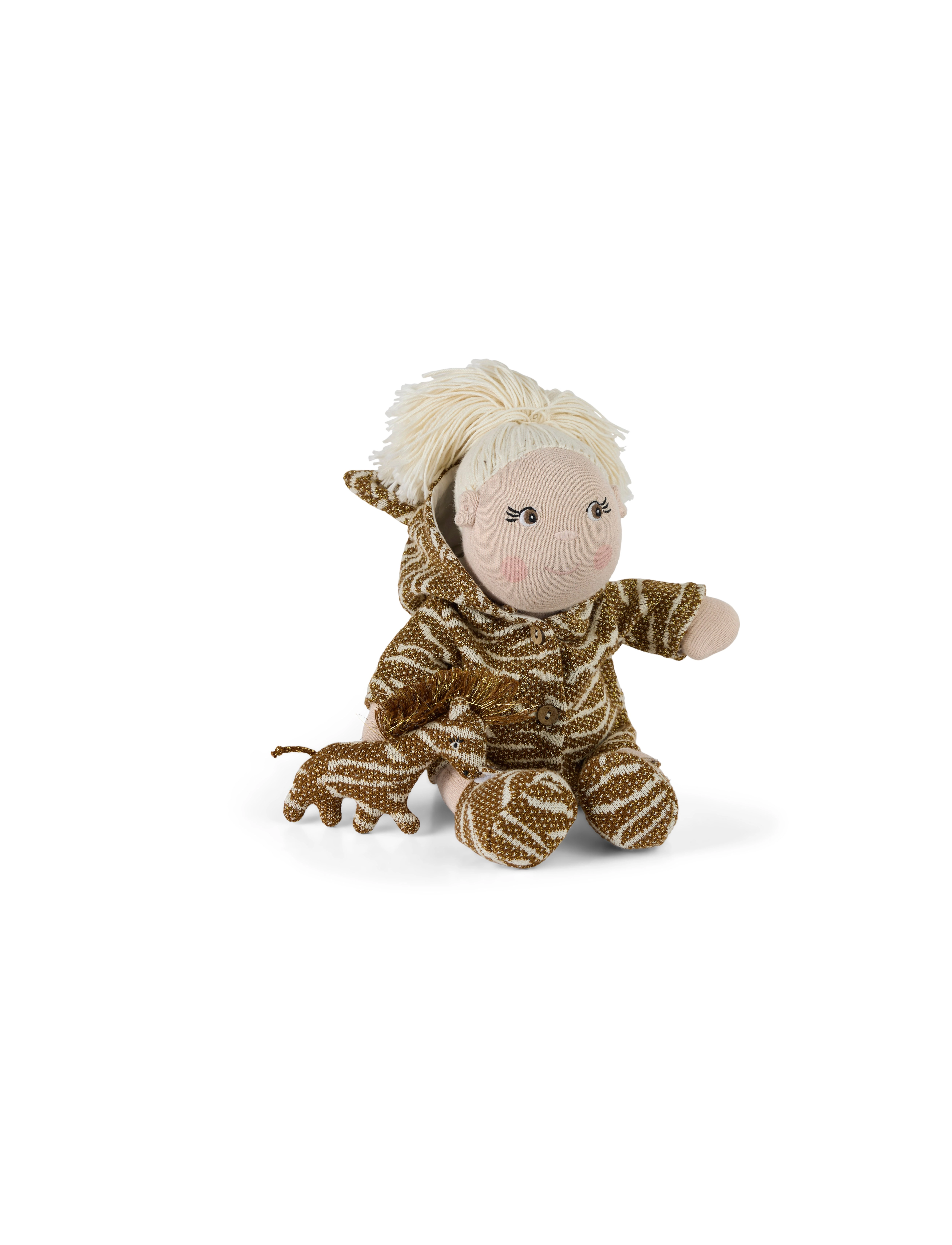 Smallstuff - Doll clothing zebra coat
