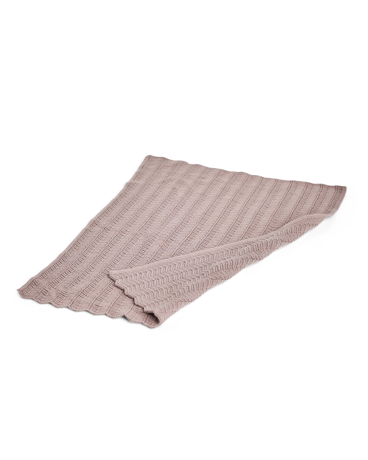 Smallstuff - Doll blanket  fishbone knit
