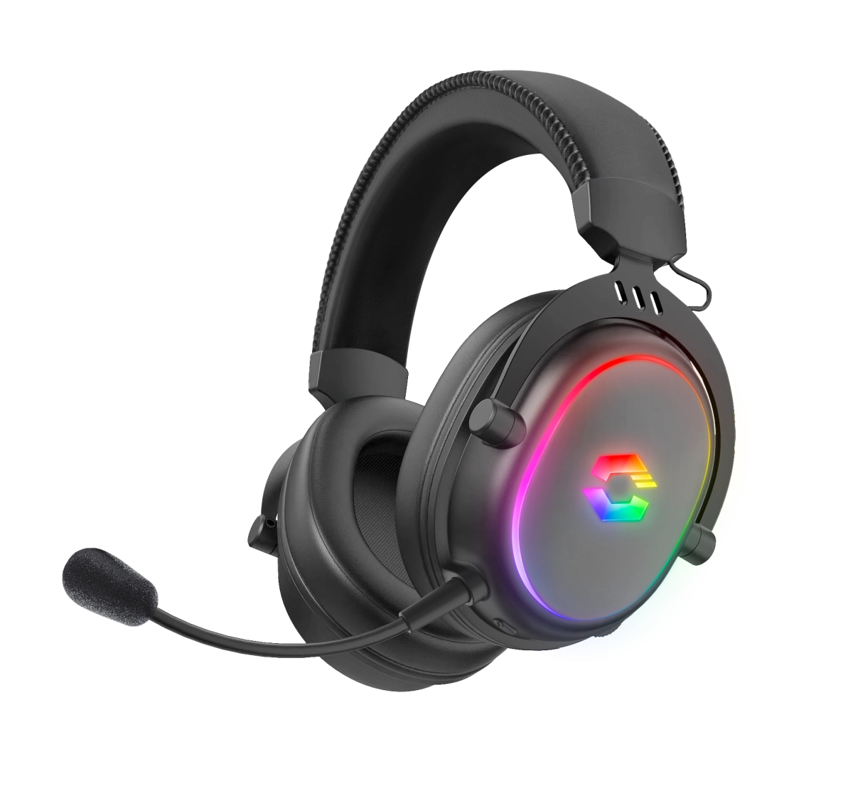 Speedlink — CONUX bezvadu RGB stereo spēļu austiņas — PC/PS5/PS4/Xbox Series X/S/Switch2/Switch/OLED/Lite, melns