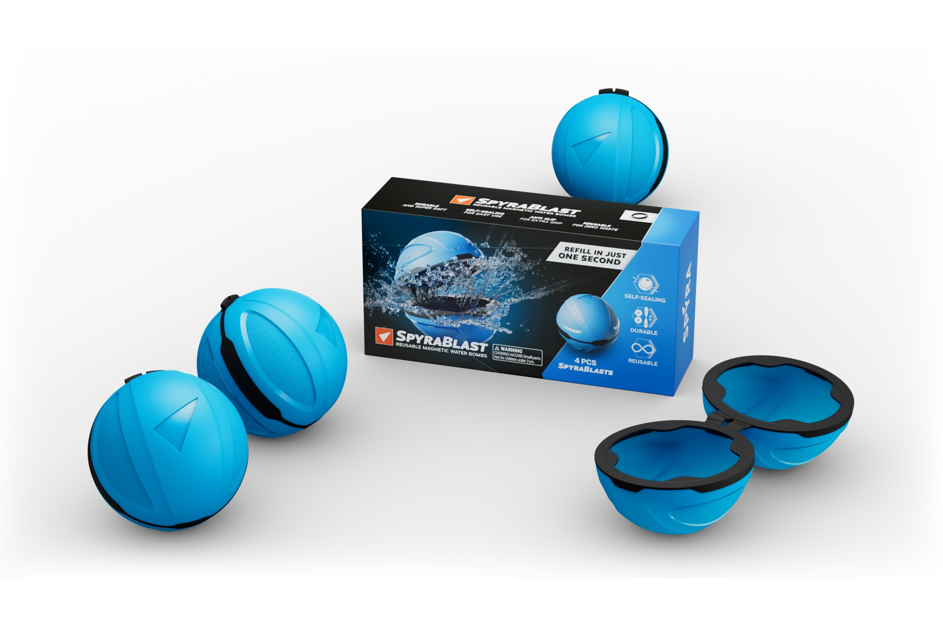 Spyra Blast 4x refillable water bombs