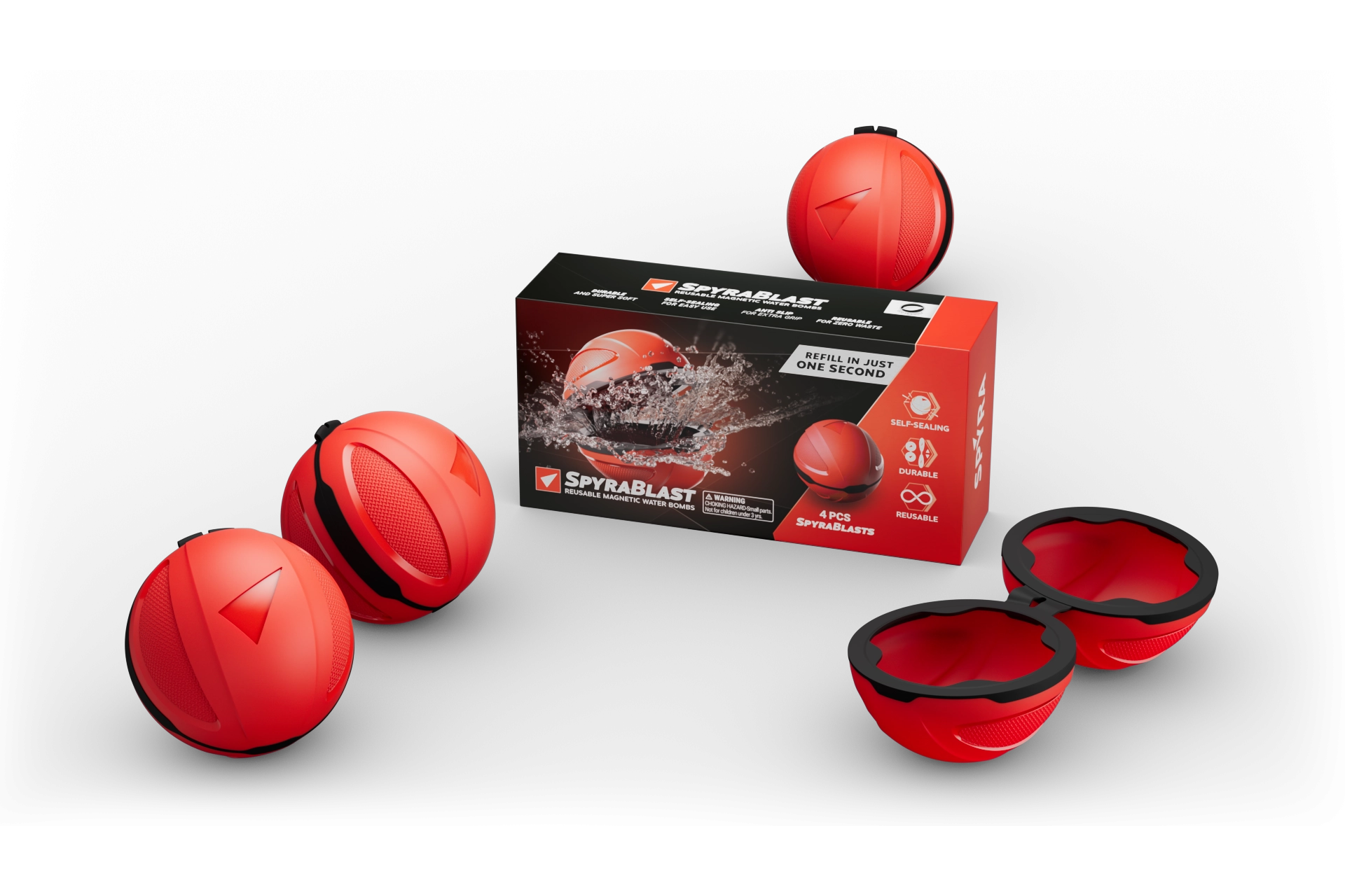 Spyra Blast 4x refillable water bombs