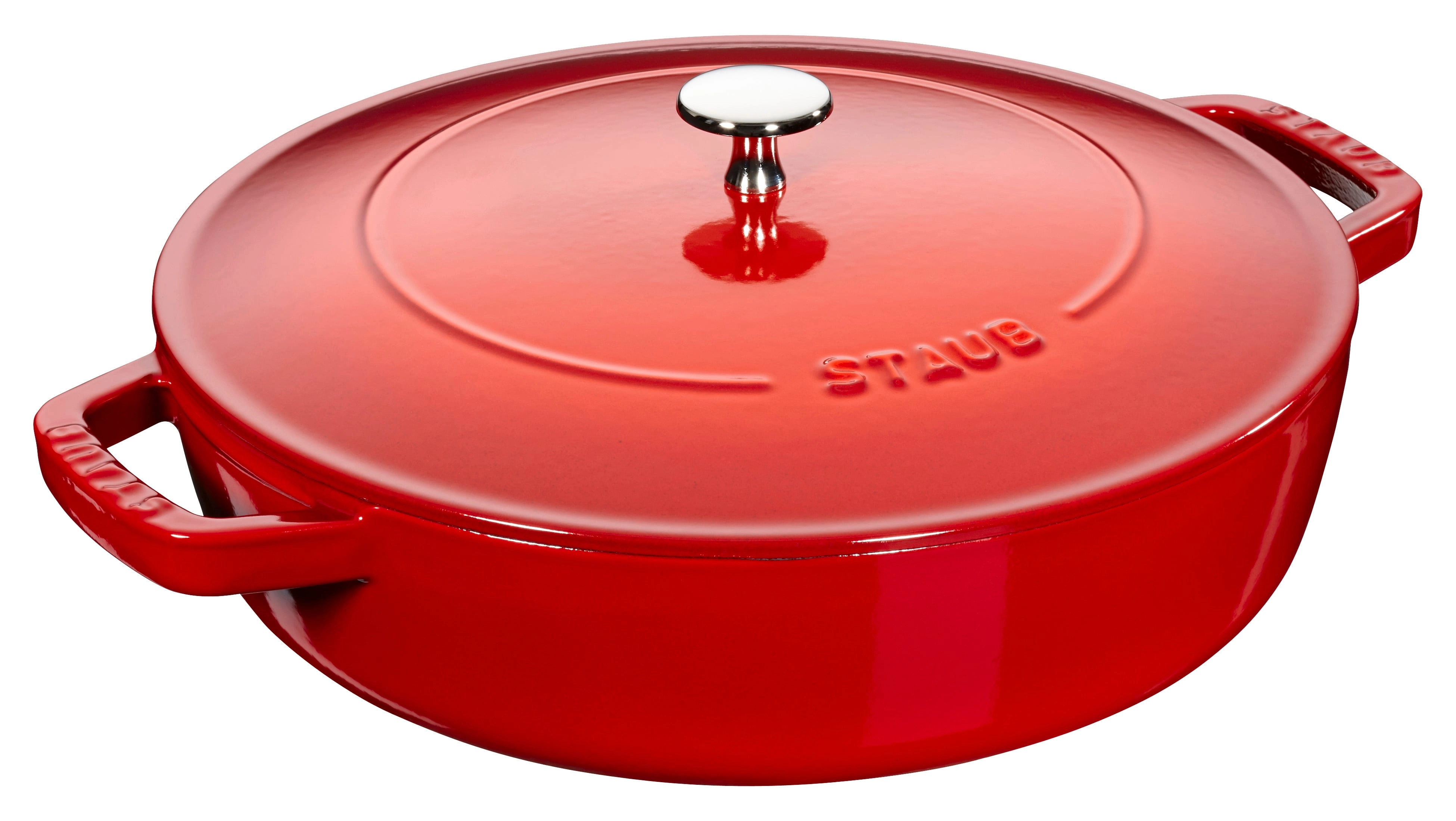 Staub deep braising pan with lid