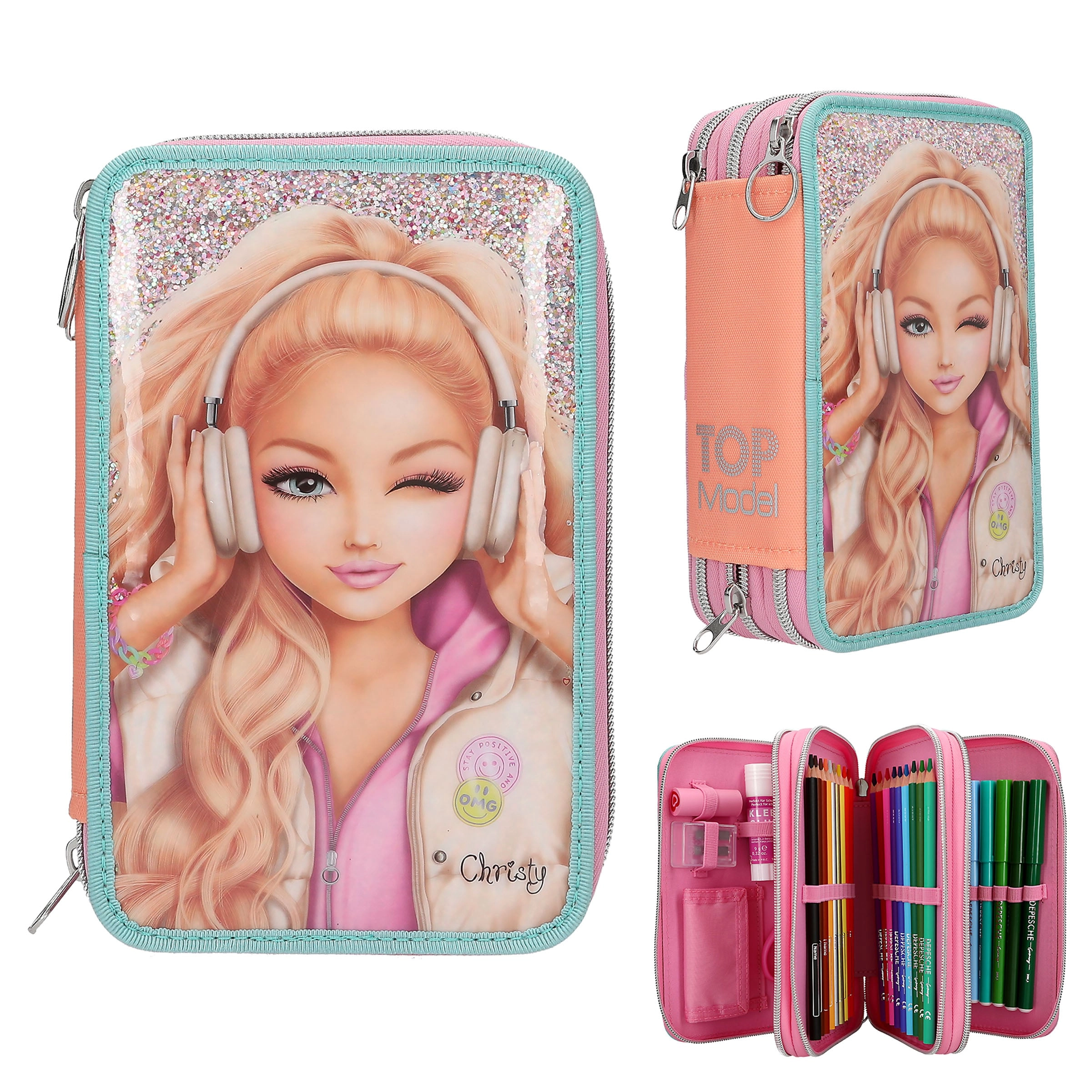 Topmodel - Triple Pencil Case MUSIC