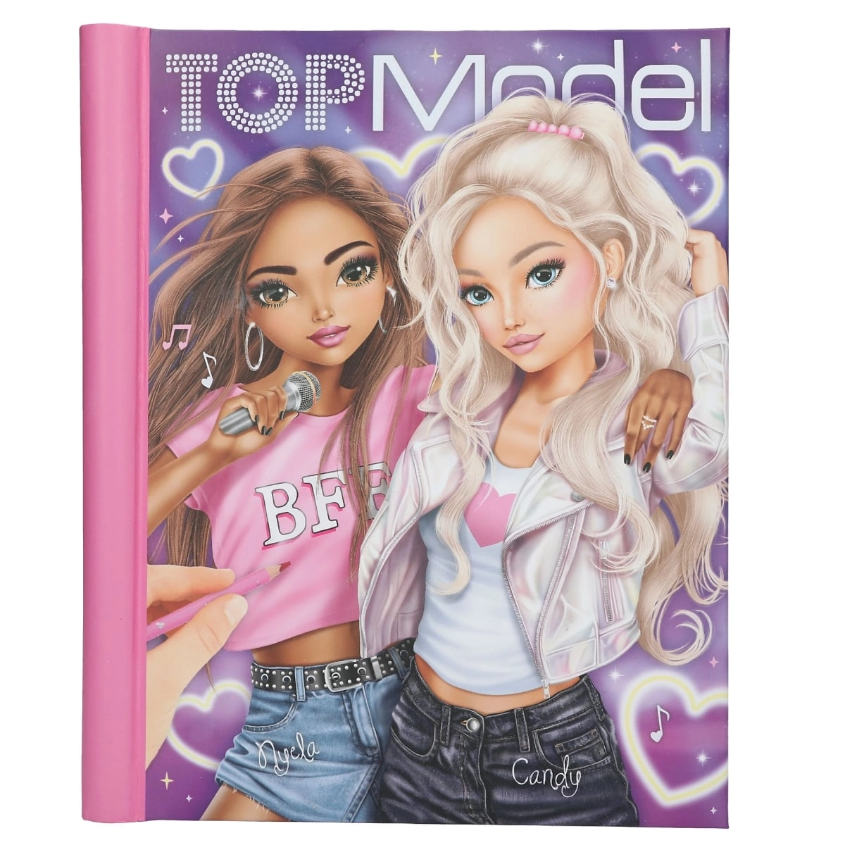 Coloring book with led light and