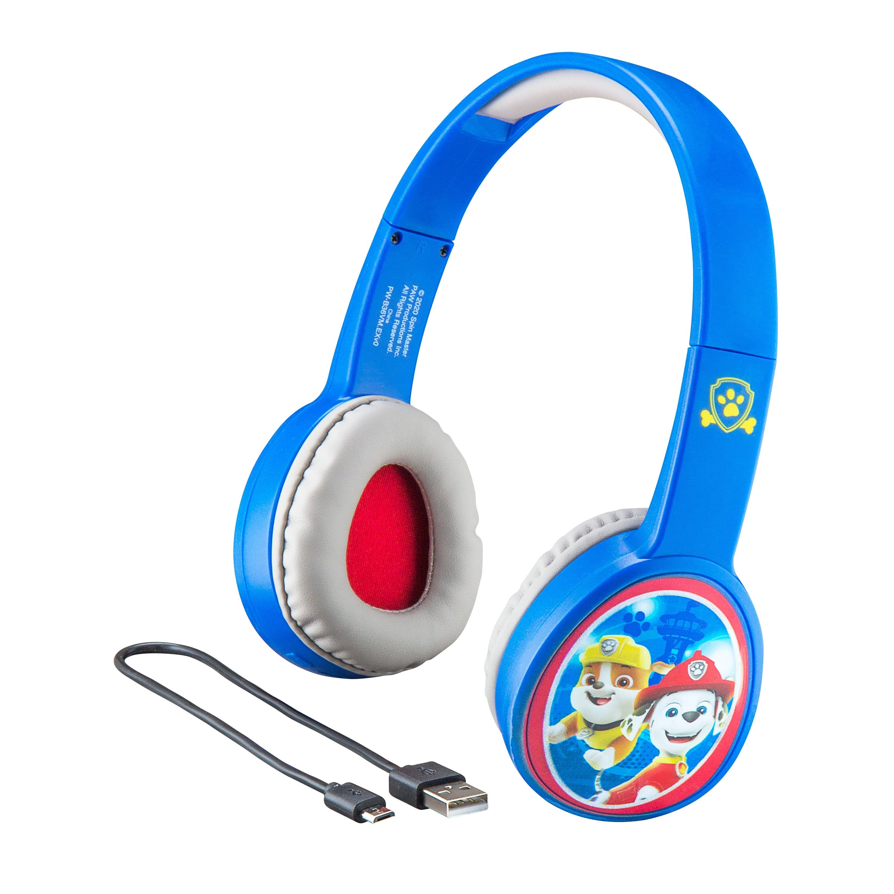 eKids — Disney Paw Patrol jauniešu austiņas bērniem ar skaļuma regulēšanu, lai aizsargātu dzirdi