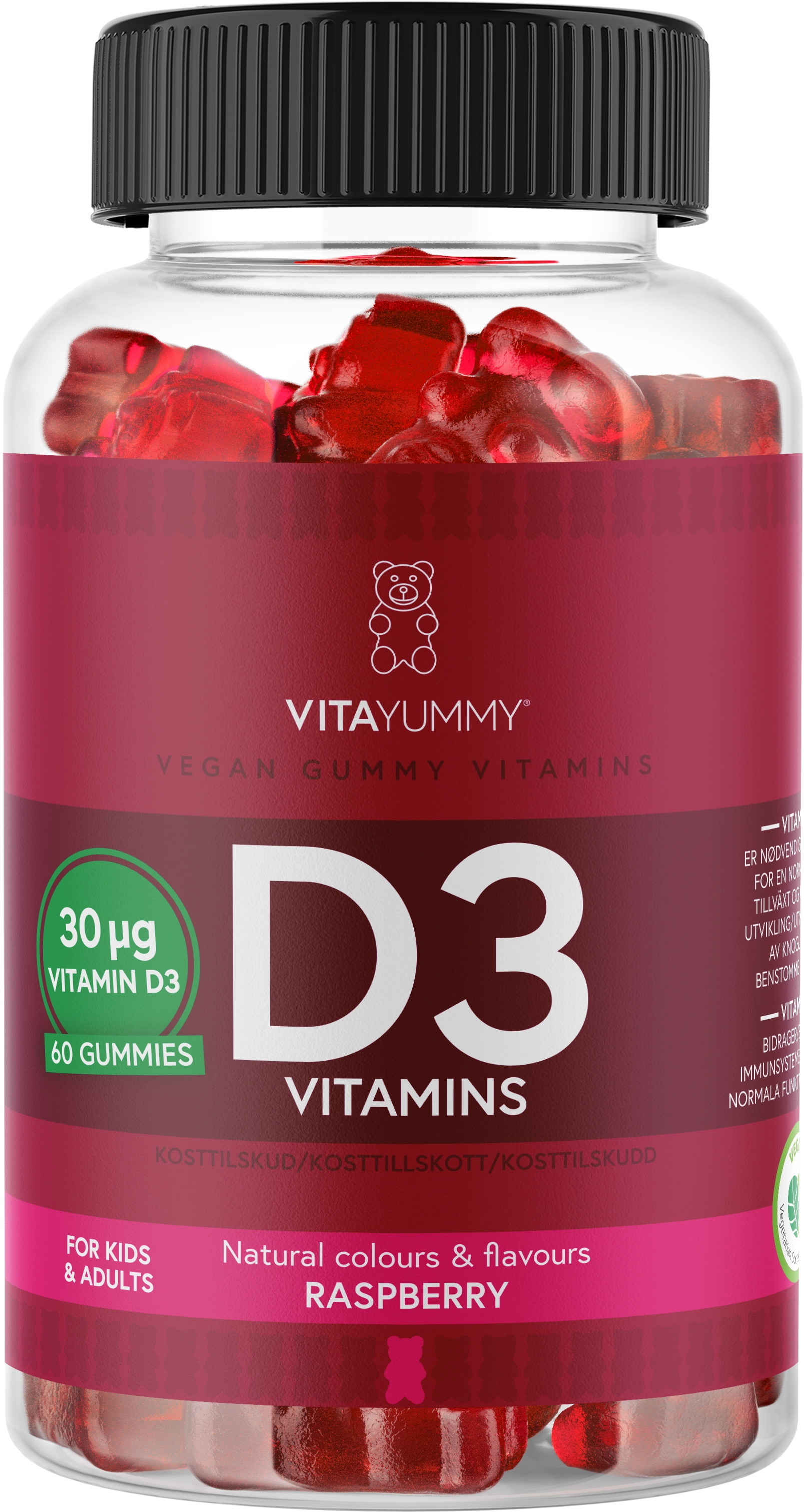 VitaYummy - D3 Vitamins (Raspberry) -