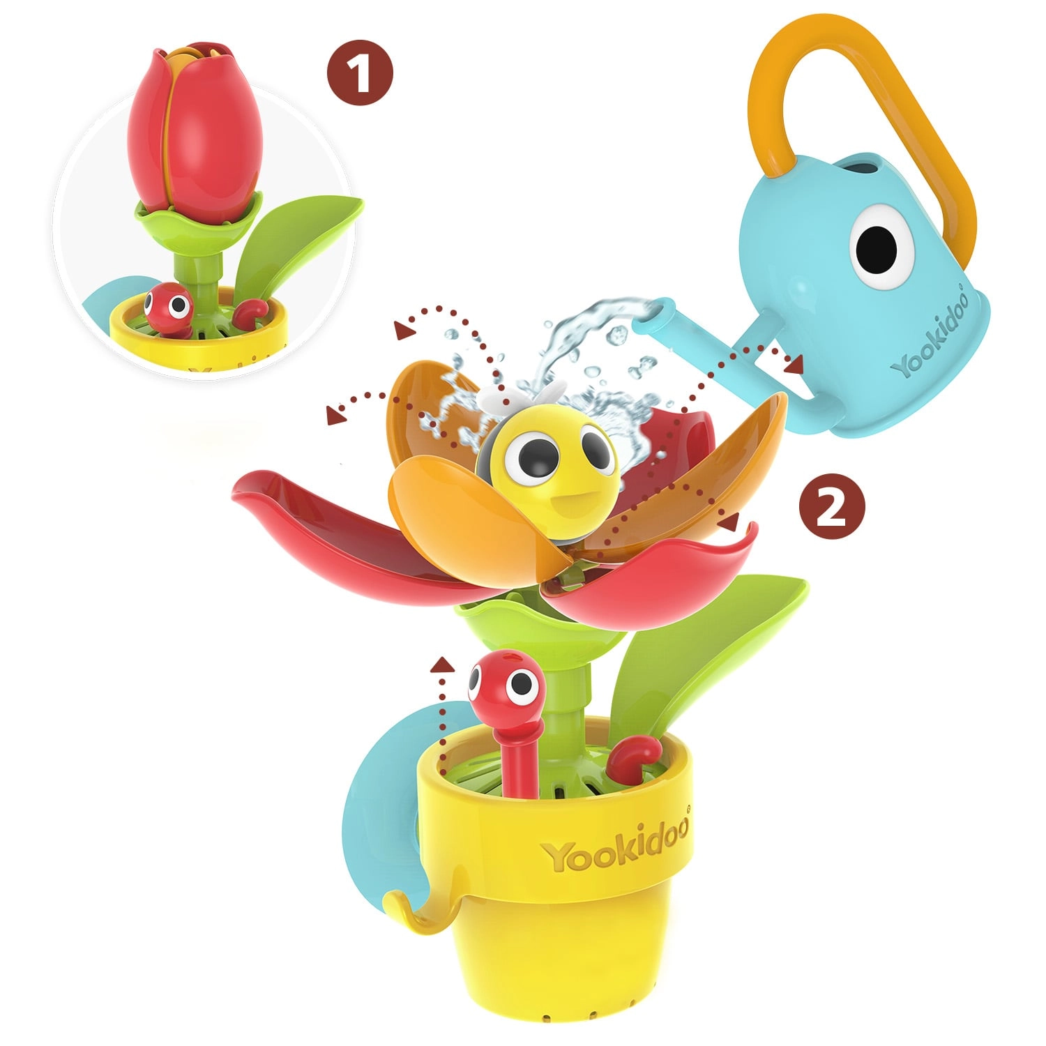 Yookidoo - Peek-a-Bee Tub Flower -