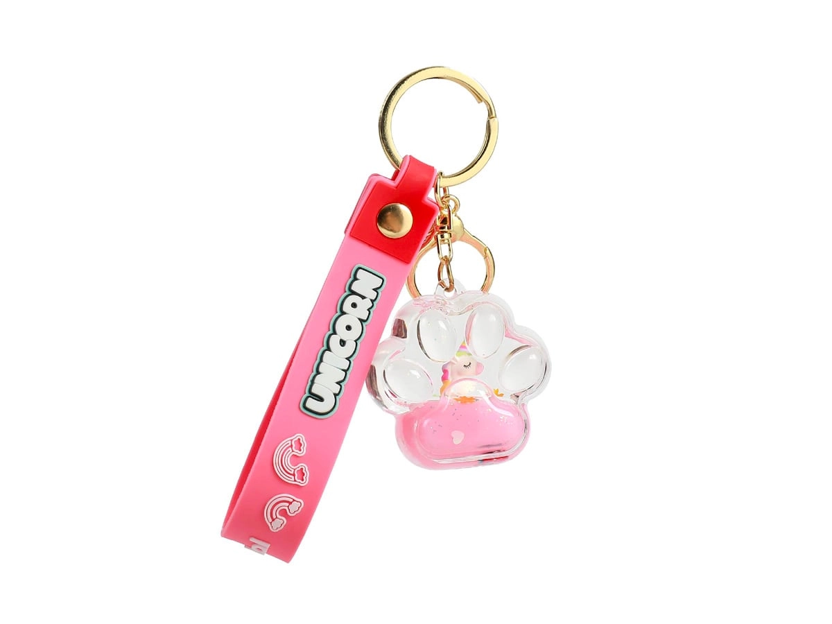 ITotal - Paw Liquid Keychain UNICORN
