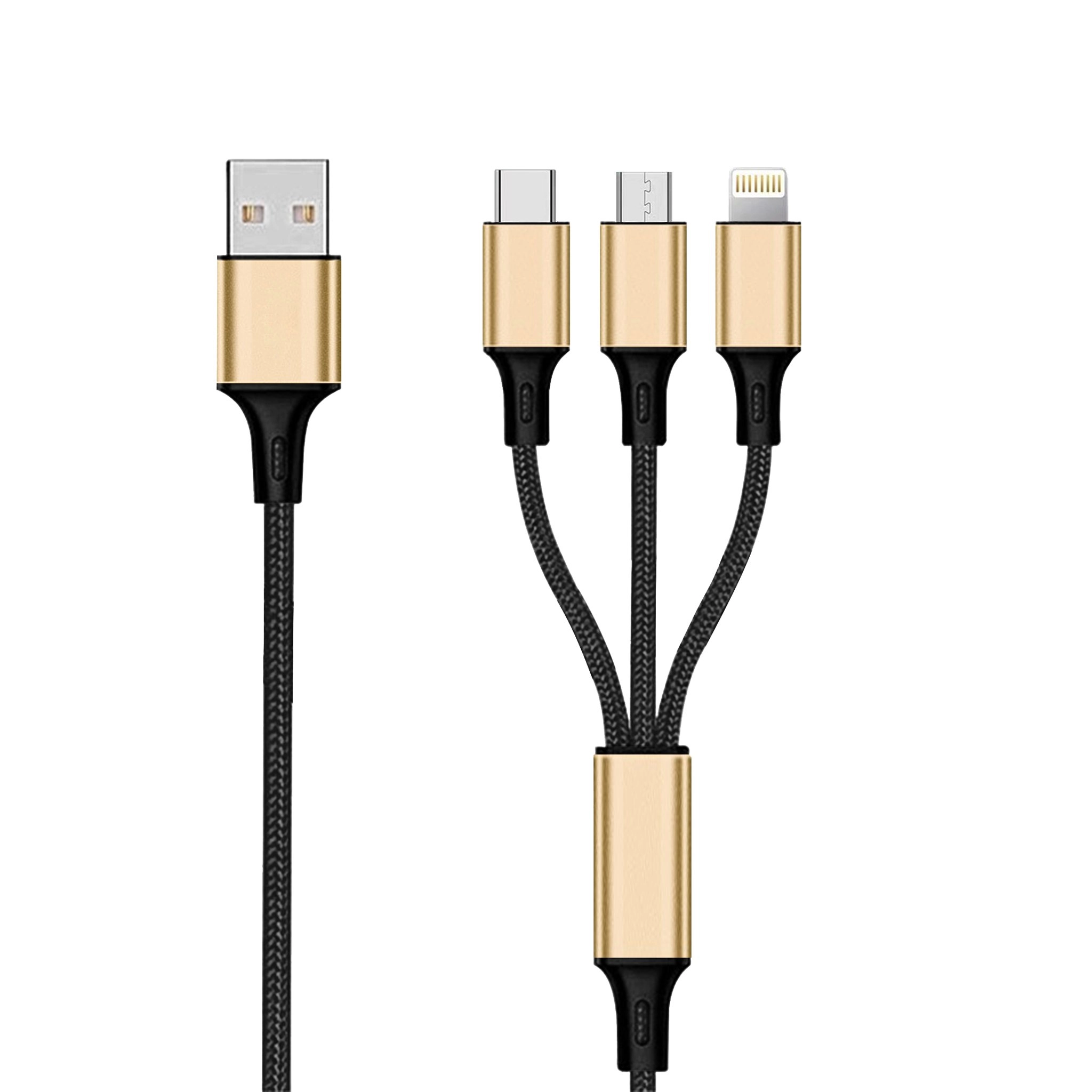 2GO 3in1 USB Ladekabel Micro-USB Apple
