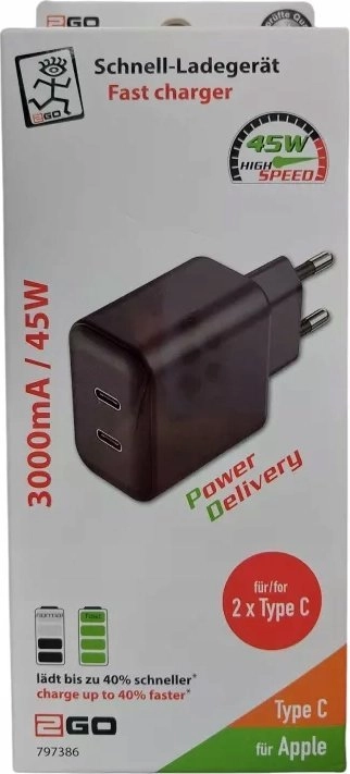Charger 2GO 2GO Netz-Ladegerät 100V-240V 2x