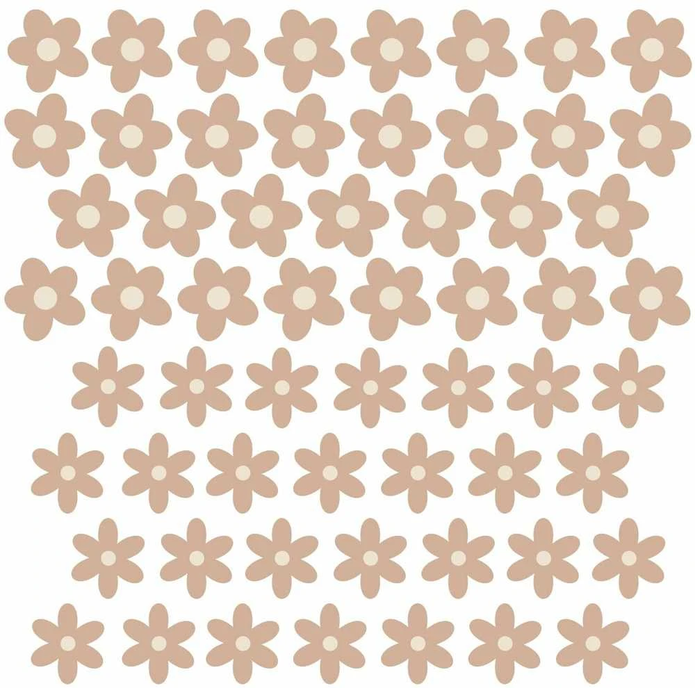 Pastelowe Love wall stickers daisies III