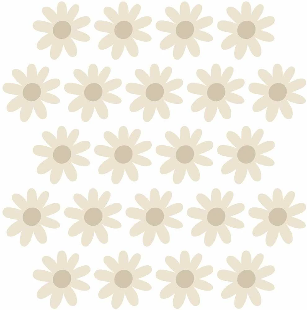 Pastelowe Love wall stickers daisies V
