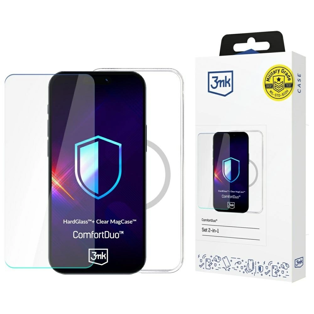 3MK ComfortDuo Clear MagCase Kit for