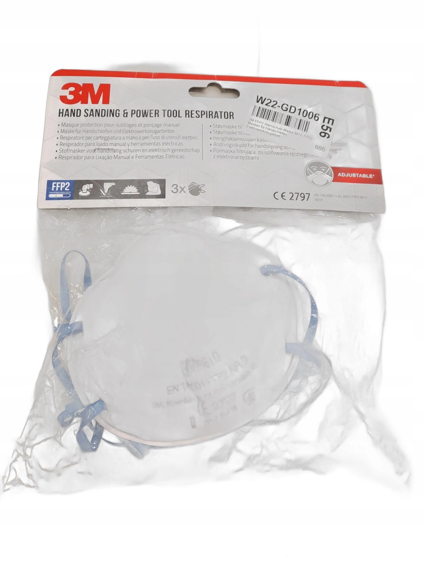 PARTICULATE RESPIRATOR 8810C3 FFP2 3PCS 000051405173