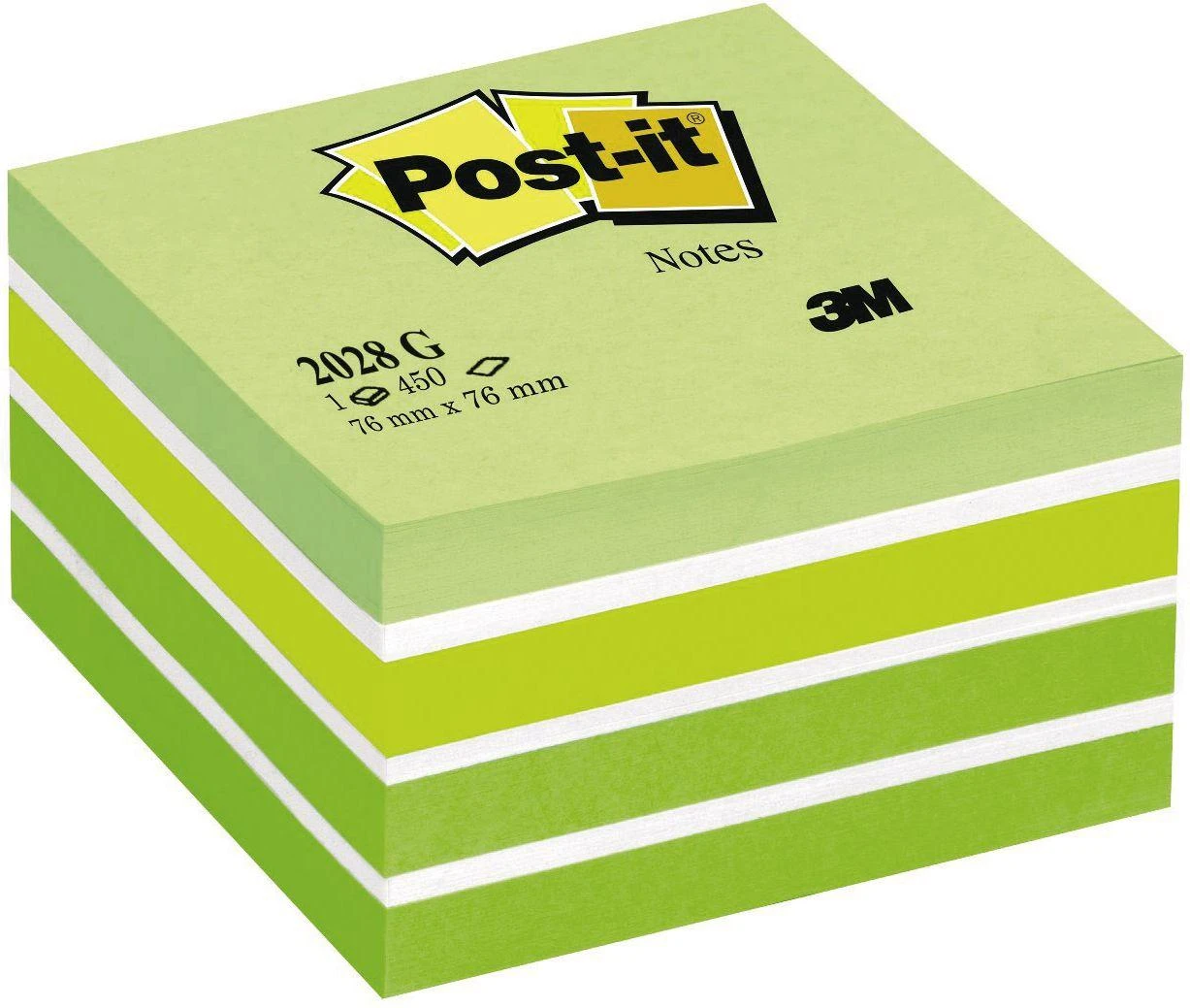 Post-It 2028-G self-adhesive label Green  White