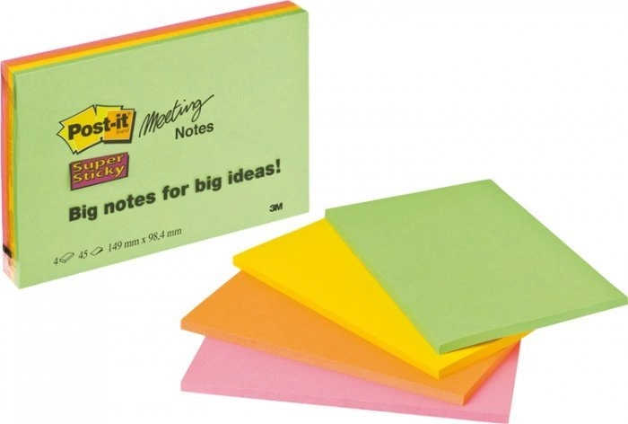 3M 7100235019 note paper Rectangle Green