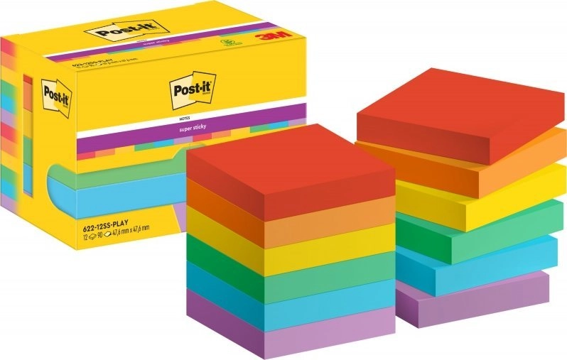 Post-it Playful sticky notes extra strong