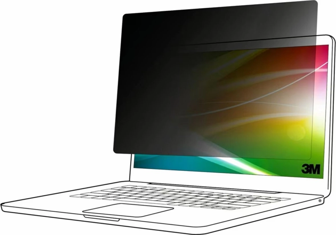 3M Bright Screen privacy protection. HP