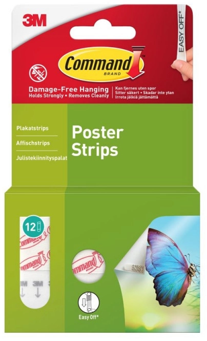 3M Command Poster Strips 12pcs 7100336670