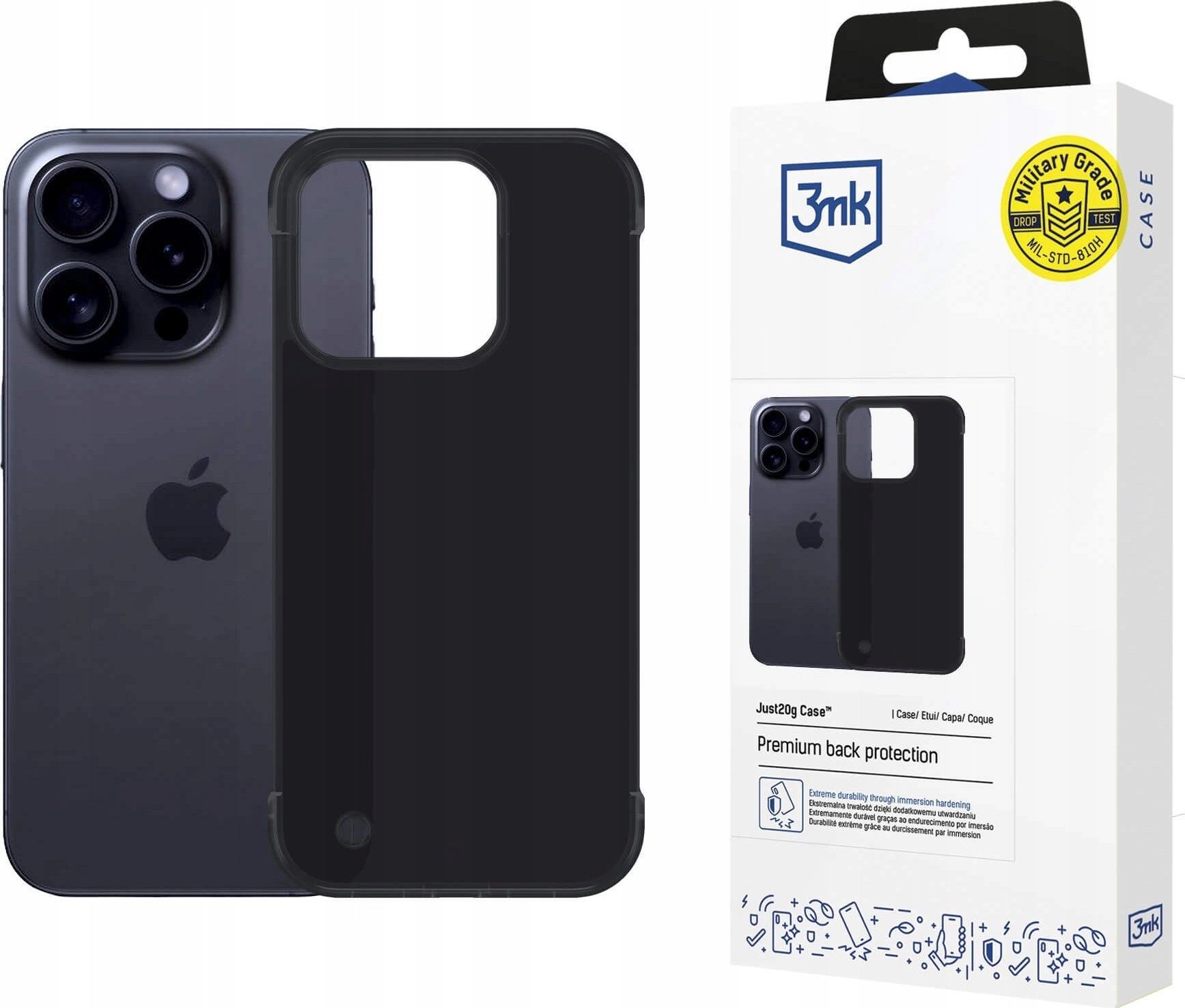 3MK Just20g Matt Case for iPhone