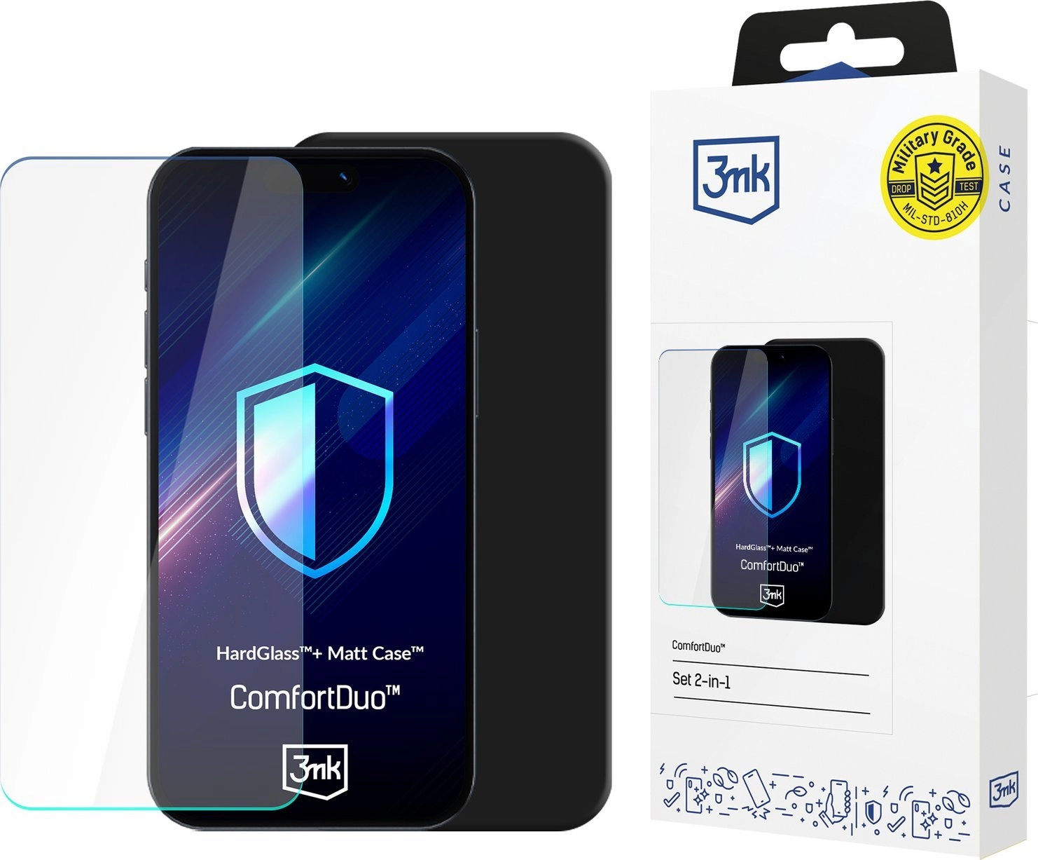 3MK ComfortDuo Matt Black Kit for