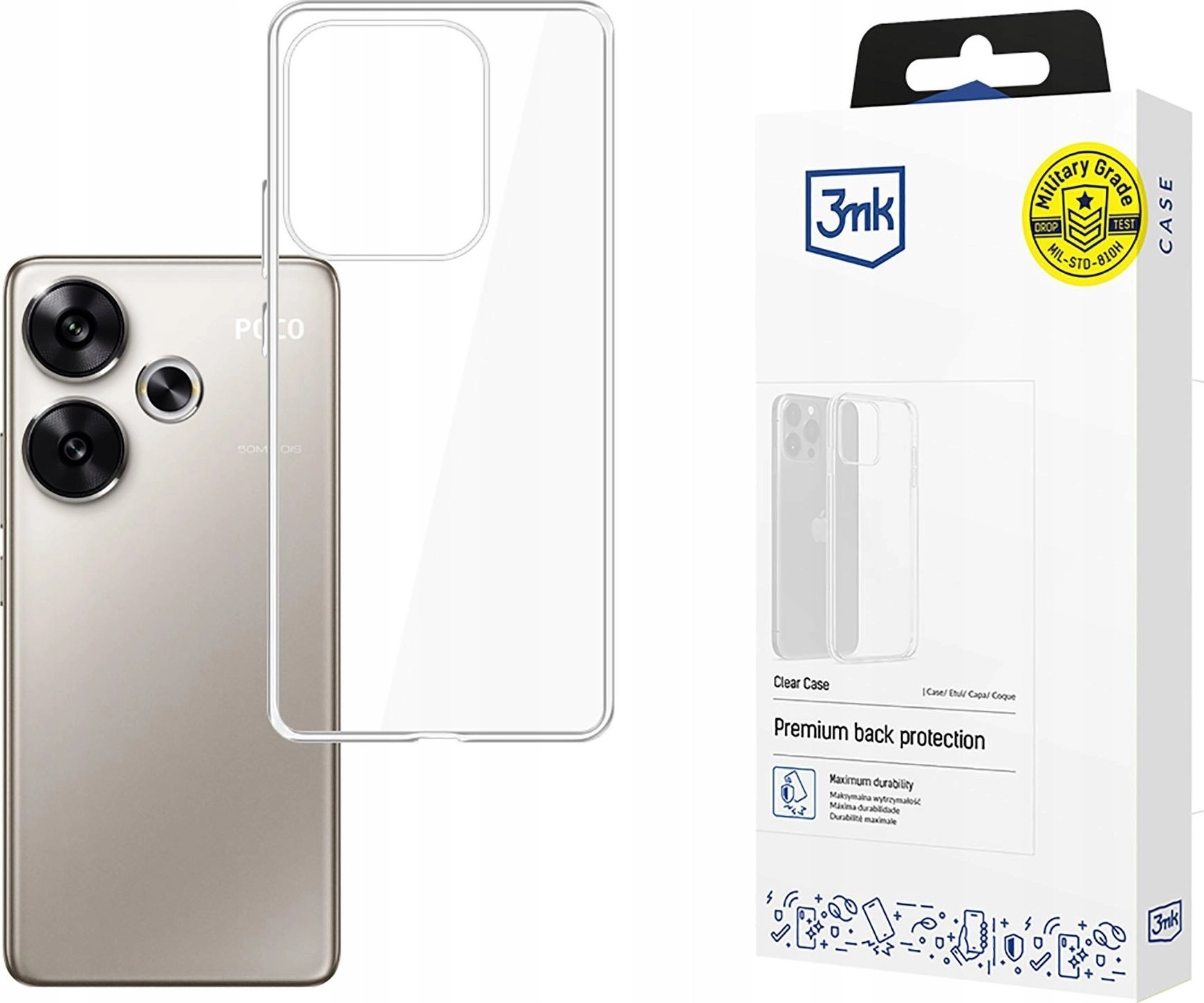 3MK 3mk Clear Case pro Poco
