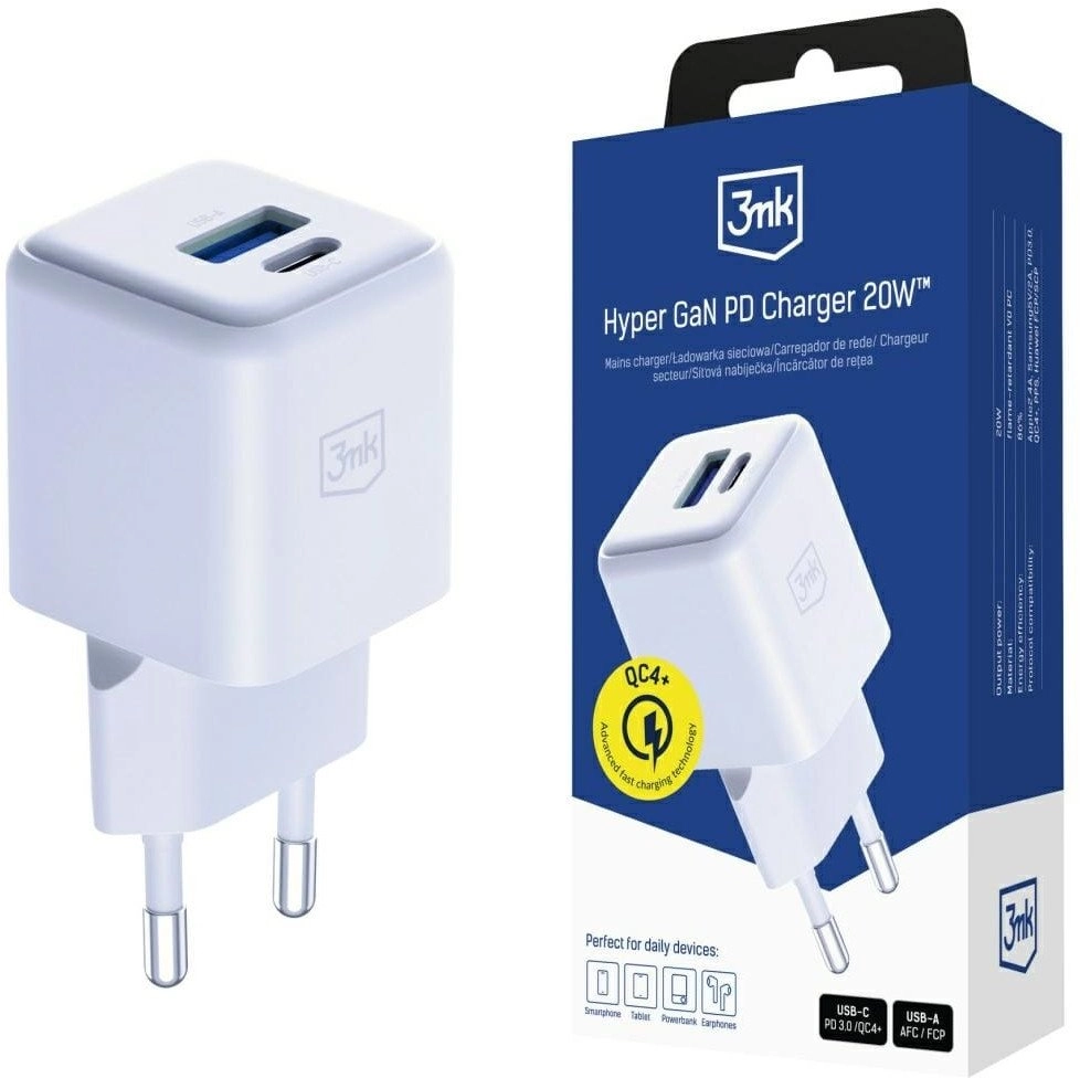 3mk Hyper GaN Charger 20W QC4+
