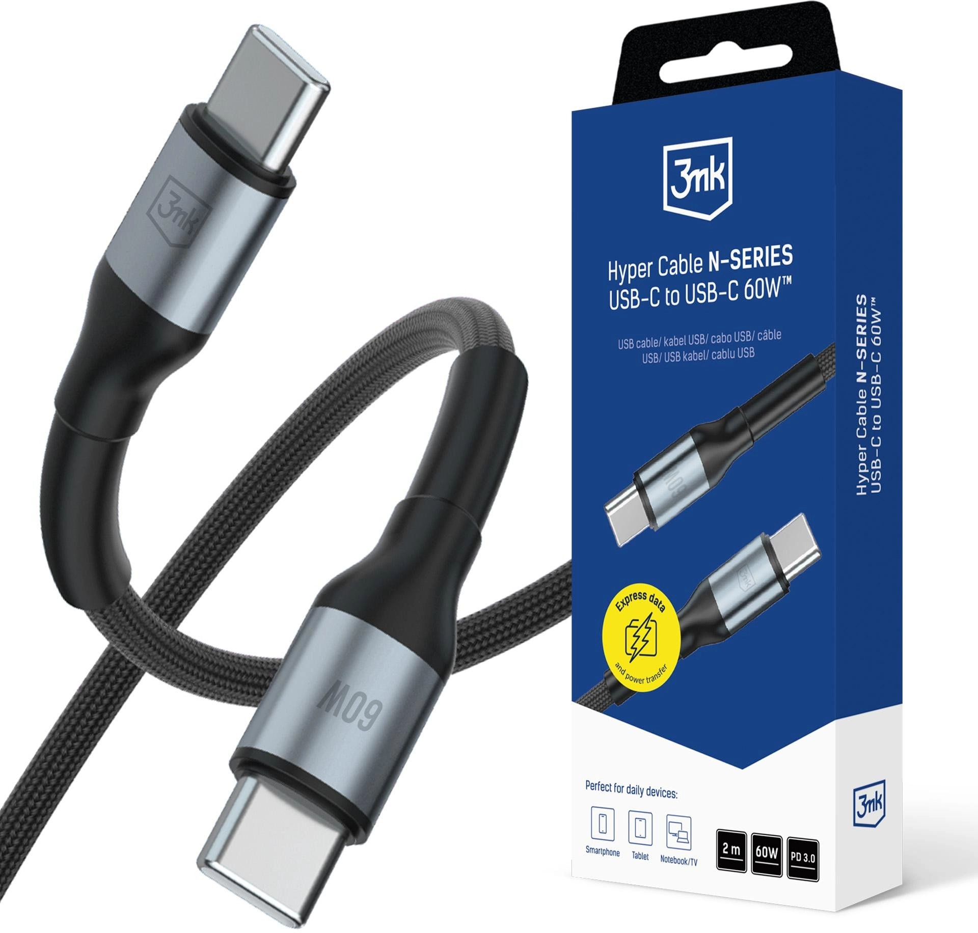 3MK USB-C - USB-C USB cable