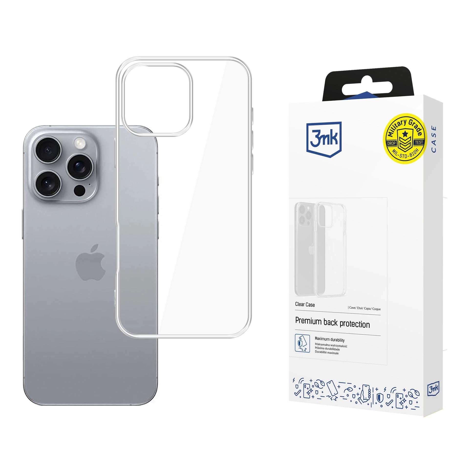Dėklas 3mk Clear Case 1 2mm