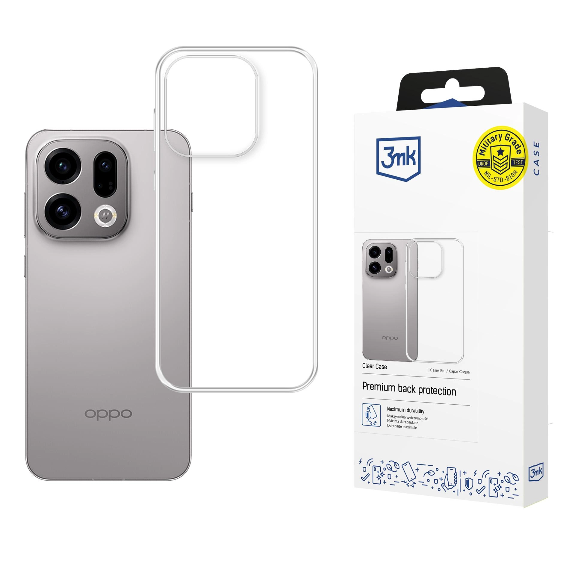 Etui 3MK Clear Case do Oppo