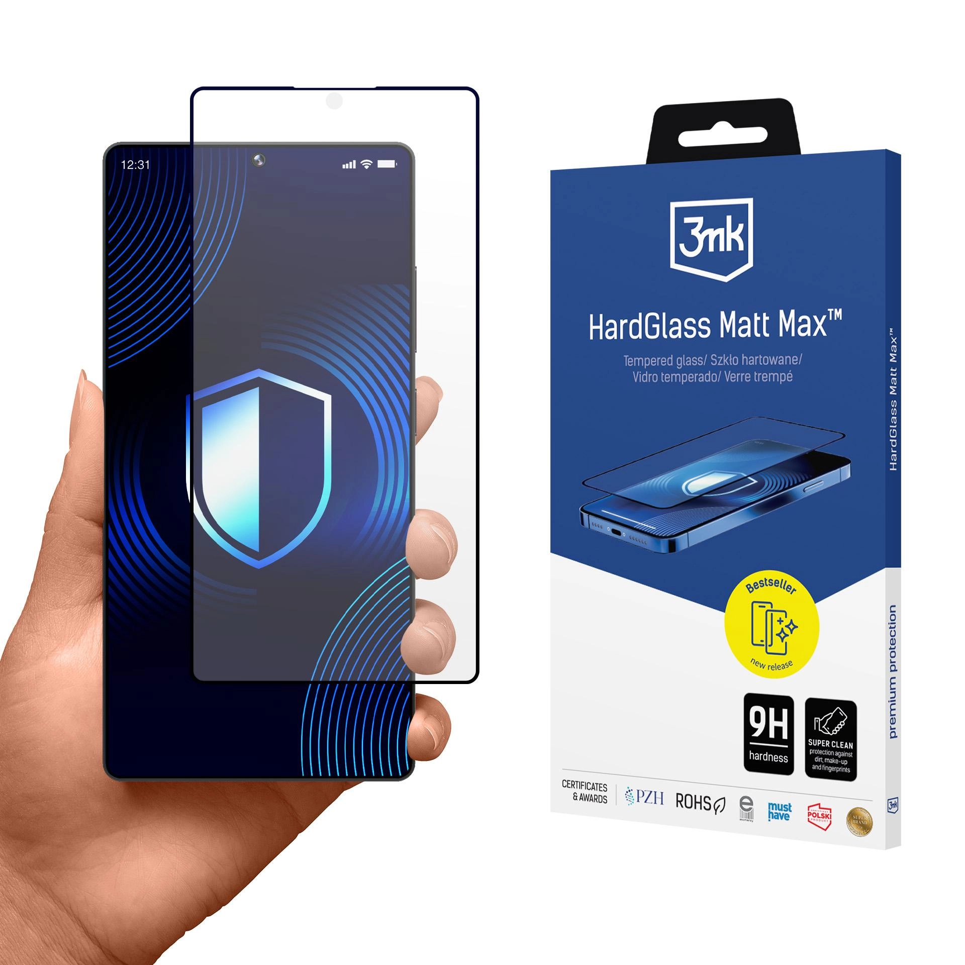 3MK HardGlass Matt Max tempered glass