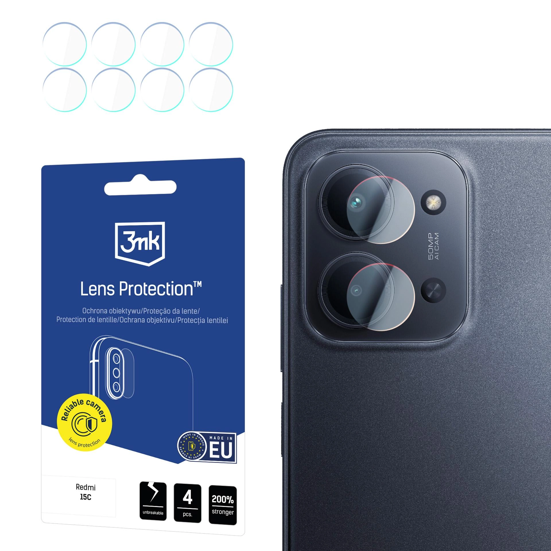 Redmi 15C - 3mk Lens Protection