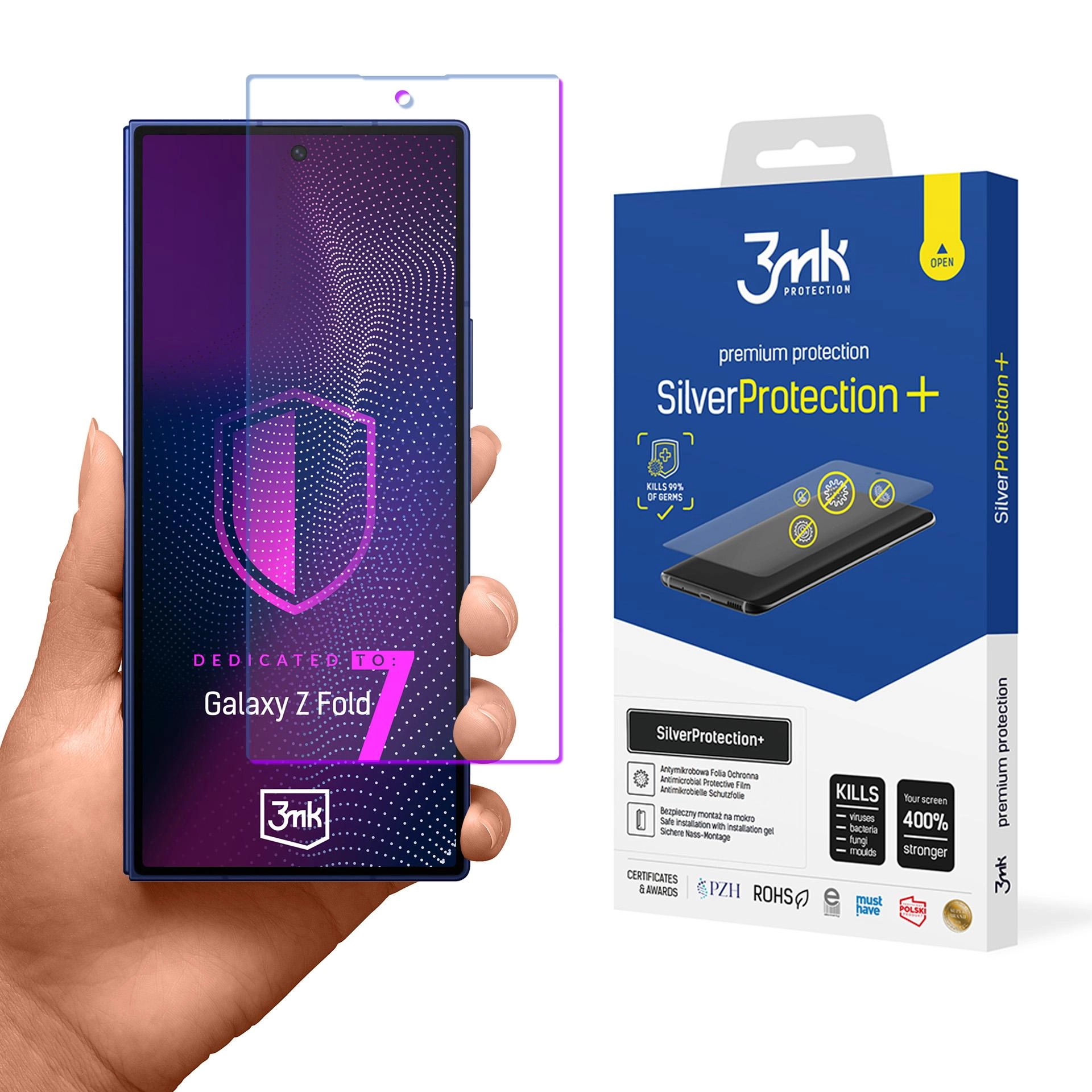 3MK SilverProtect+ antimicrobial foil  wet-mounted for