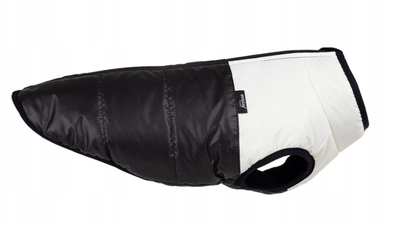 JACKET FOR DOGS FLUO BLACK. WHITE