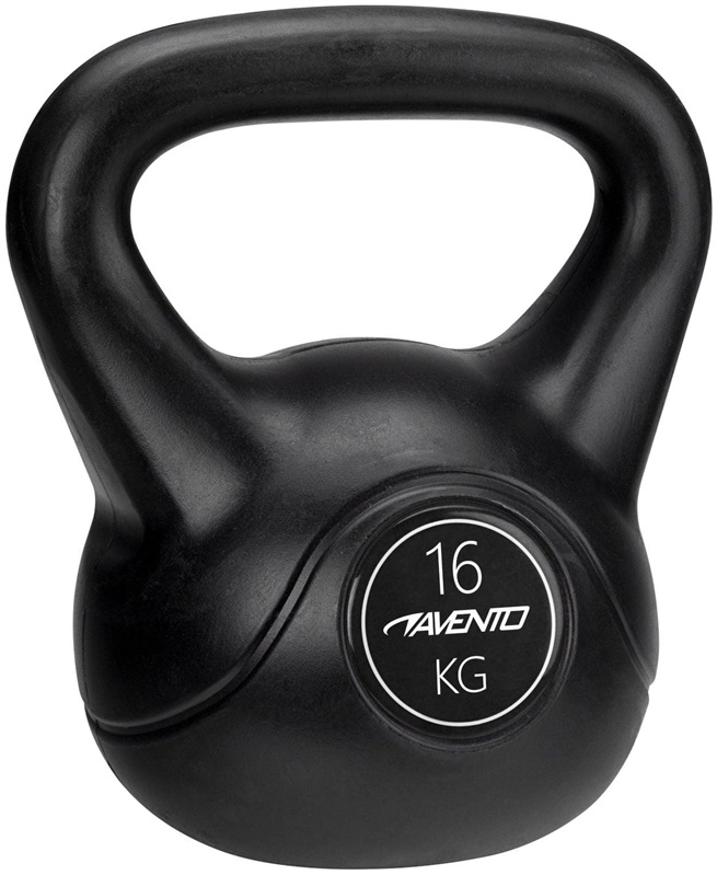 Kettlebell SKO Kettlebell AVENTO plastic/cement 16kg