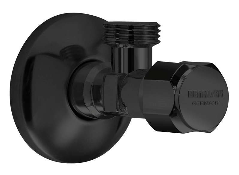 ANGLE TAP 1/2X1/2 WITHOUT NUT. BLACK
