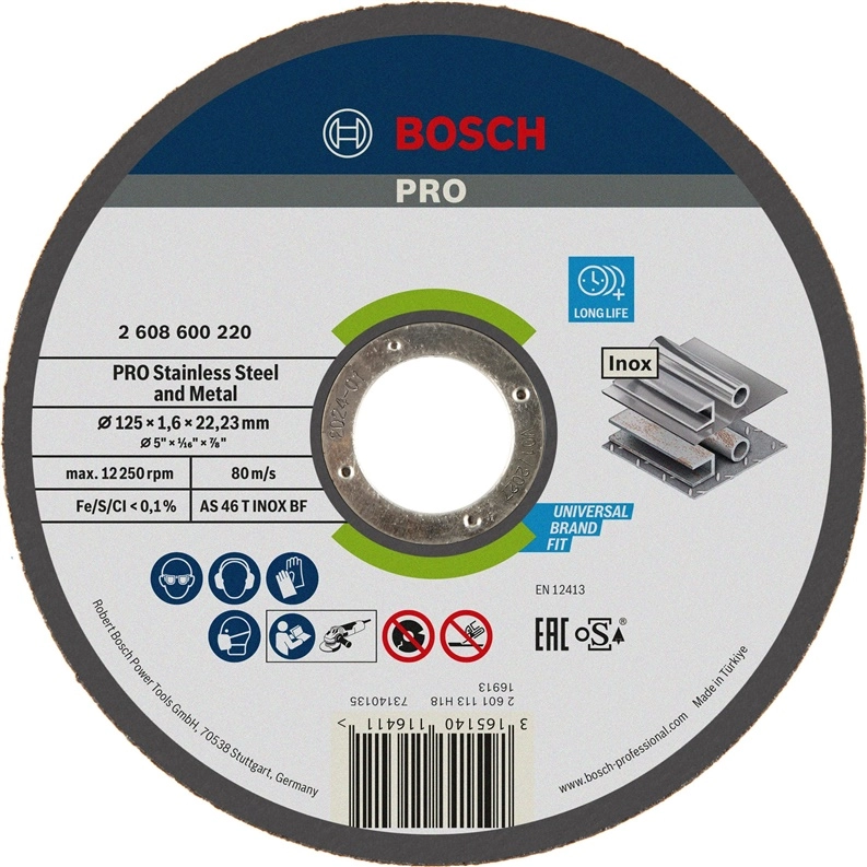 Bosch BOSCH TARCZA METAL 125mm x