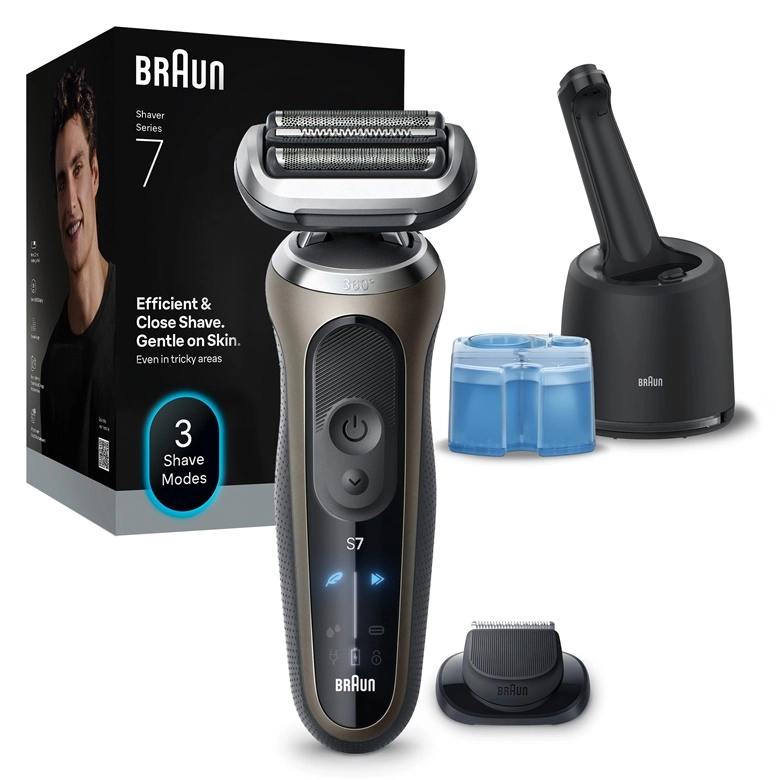 Braun Series 7  wet  dry  brown