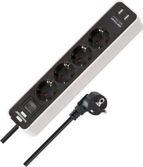 Ecolor 4-way 2x USB 1.5m