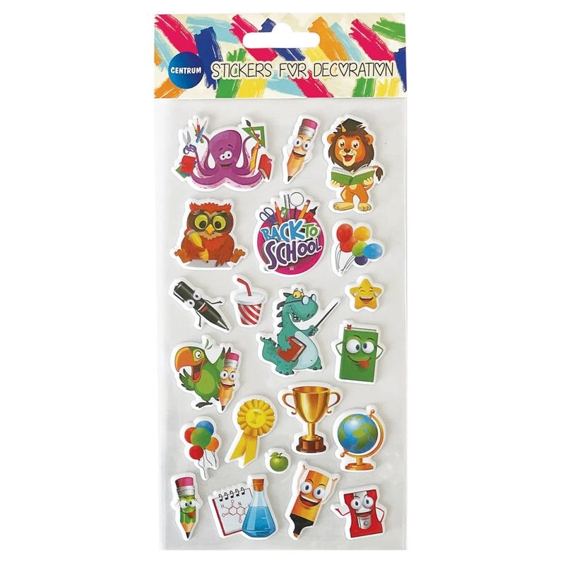 PUFFY DECORATION STICKERS 190X100MM ( 600087409