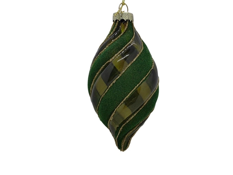 Philips ORNAMENT GLASS GREEN 6X13CM 600409842