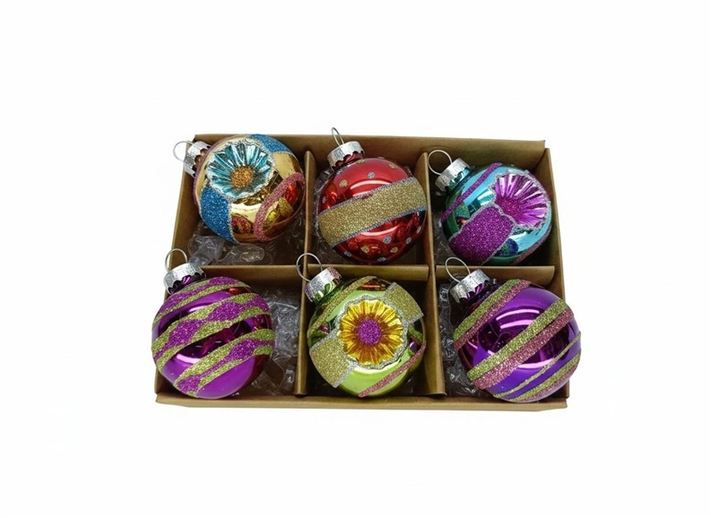 Philips SET OF GLASS ORNAMENTS MULTICOLOR