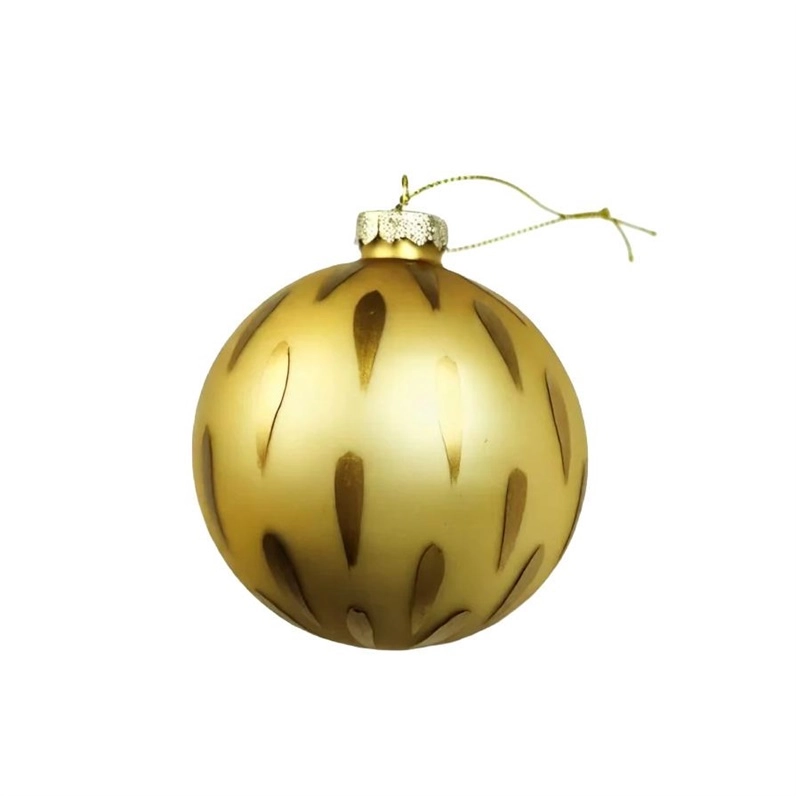 CHRISTMAS_TO ORNAMENT GLASS GOLD EBD50764 D8CM