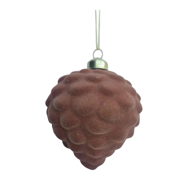 EBI ORNAMENT GLASS PINE EBS540069 D6CM