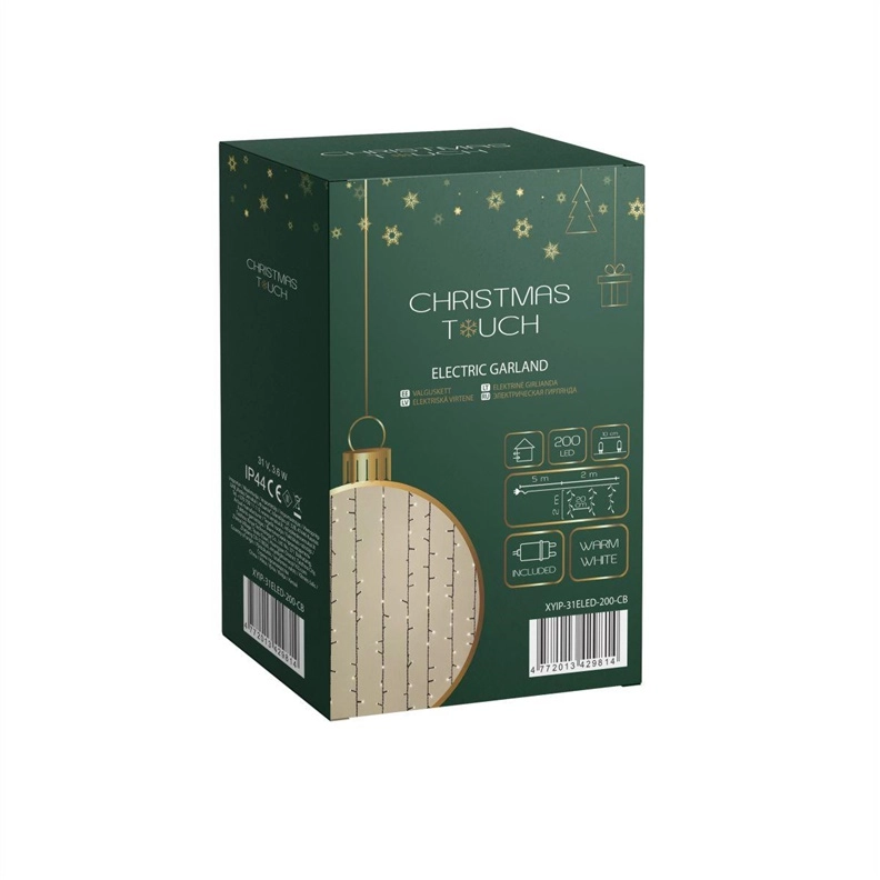 Eko-Light Girlanda kurtyna 200LED 2X2M WW