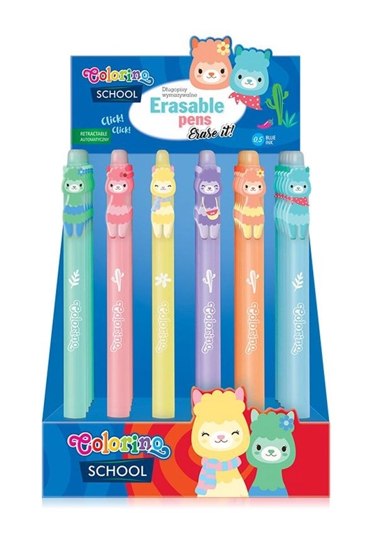 RETRACTABLE ERASABLE PENS LLAMAS 10410503 29652PTR