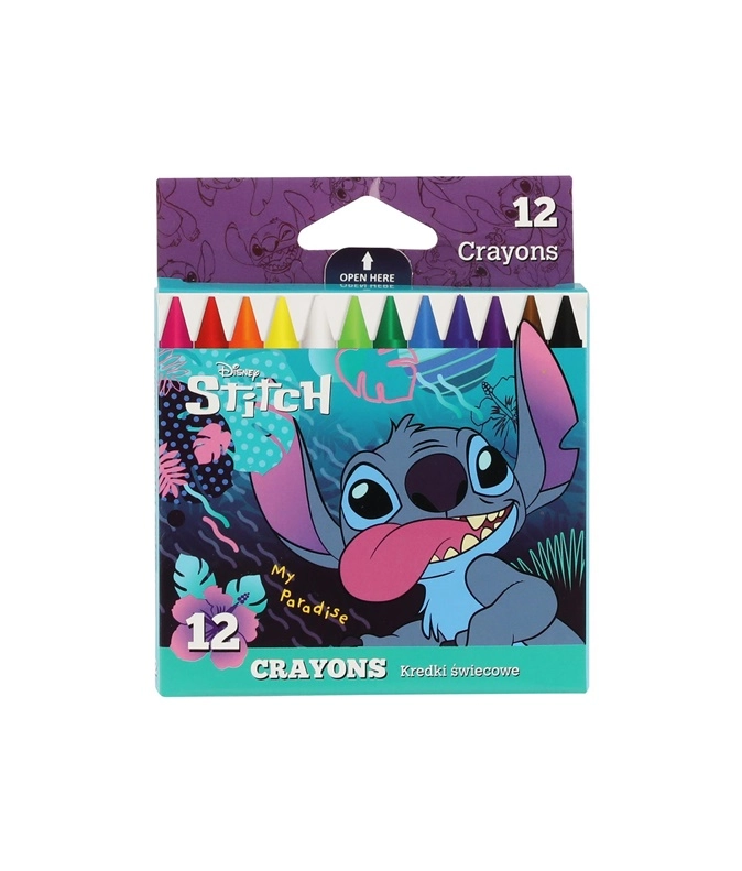 Disney Core Stitch wax crayons 12