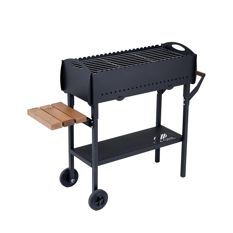 GRILL WITH SHELF AND WHEELS GR-017