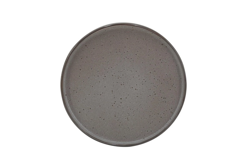 DINNER PLATE DOMOLETTI BROWN DOTS 26CM