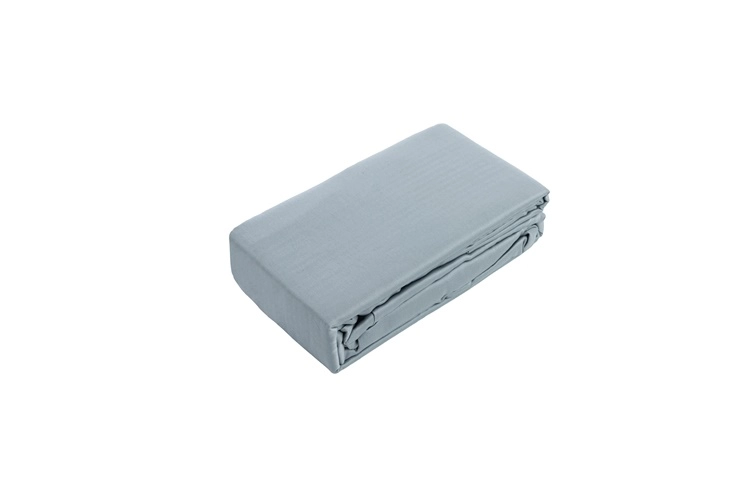 FITTED SHEET SATEEN 90X200+25 GREY 14968293